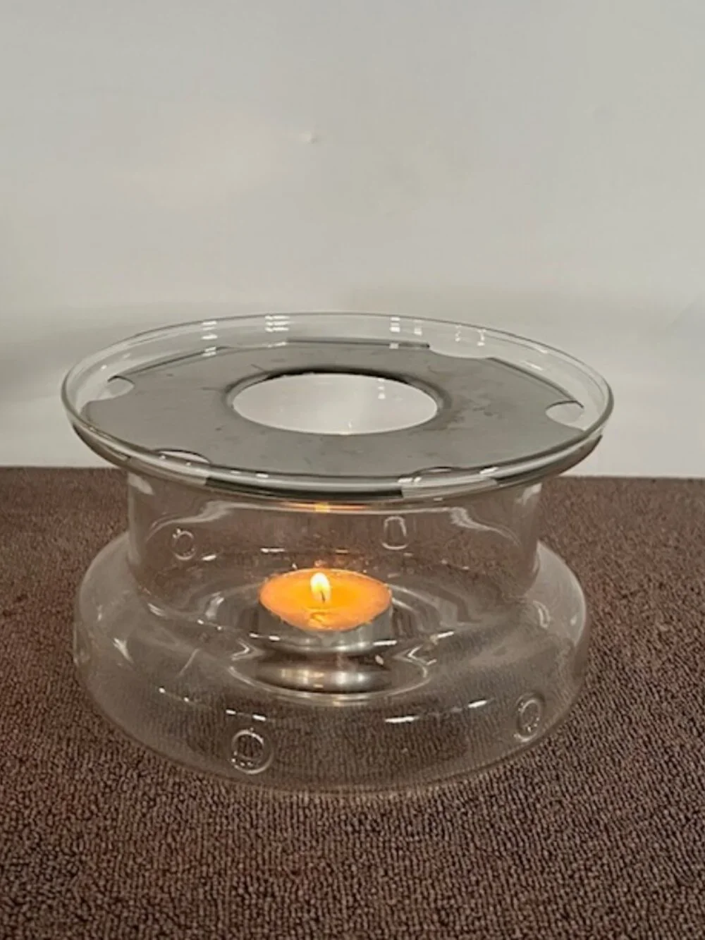 Vintage Glass Warming Stand By Schott Zwiesel Mid Century Bavaria Germany